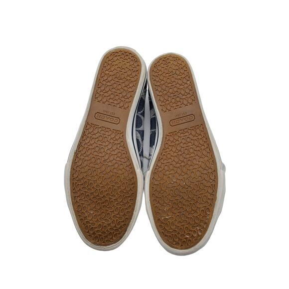 Coach Dee Sneaker Black‎ Signature Logo Lace Up Casual Lace Up Shoes 7.5B - Picture 9 of 9